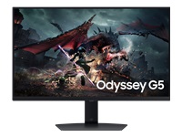 SAMSUNG ODYSSEY G5 – LS27DG500  27p 180Hz -Ecran gaming- WQHD 2560×1440 –  IPS – 1ms – HDR400 – 350cd/m² – 2500 :1 -HDMI -DP