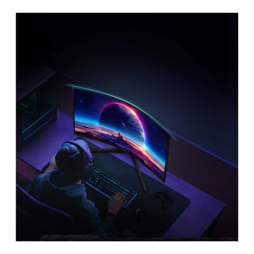 SAMSUNG ODYSSEY G5 LS32CG552 – 32p 165Hz – Ecran gaming incurvé – WQHD 2560×1440 – VA – 1ms -HDR10 – 300cd/m² – 2500 : 1 – HDMI – DP