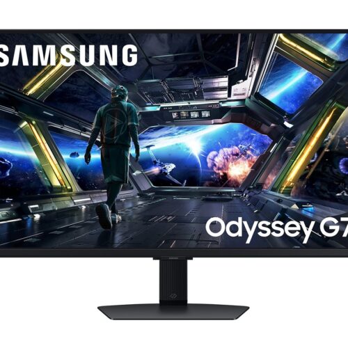 SAMSUNG ODYSSEY G7 – LS32DG702 32p 144Hz – SMART – Ecran gaming – UHD 4K 3840×2160 –  IPS – 0.03ms- HDR400 350cd/m² DP + USB A to B