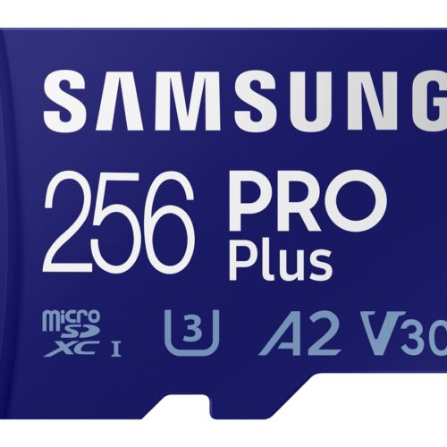 SAMSUNG PRO Plus 256Go microSDXC UHS-I U3 160Mo/s Full HD & 4K UHD memory card including USB card reader