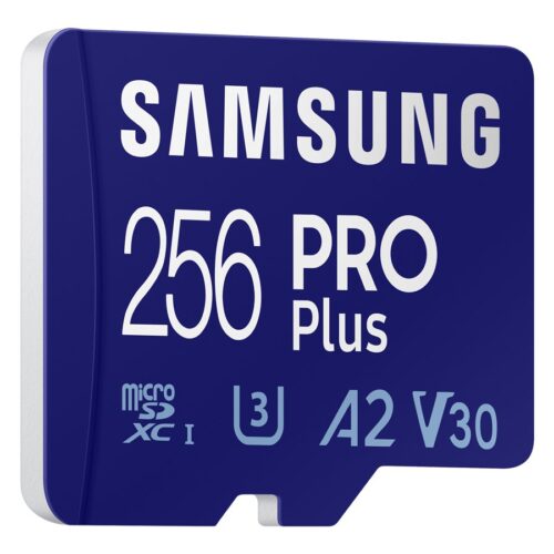 SAMSUNG PRO Plus 256Go microSDXC UHS-I U3 160Mo/s Full HD & 4K UHD memory card including USB card reader