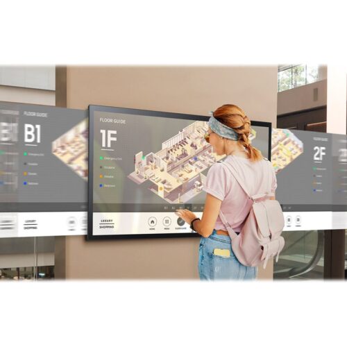 SAMSUNG QM55B-T 55p Wide 16:9 All-in-one Capacitive Touch 400nits 2x10W speakers HDMI USB WiFi VESA