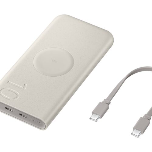 SAMSUNG Wireless External Battery 25W 10000mAh recycled materials Beige