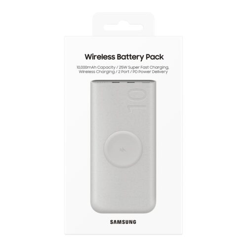 SAMSUNG Wireless External Battery 25W 10000mAh recycled materials Beige