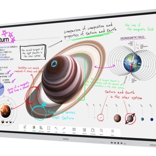 SAMSUNG WM75B Flip 4 75inch Touch Infrared UHD 3840×2160 16:9 300nit without glass 220nit with glass 16/7 3years