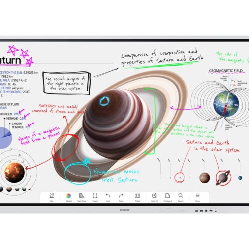 SAMSUNG WM85B Flip 4 85p Tactile Infrarouge UHD 3840×2160 16:9 300nit sans vitre 220nit avec vitre 16/7 3years
