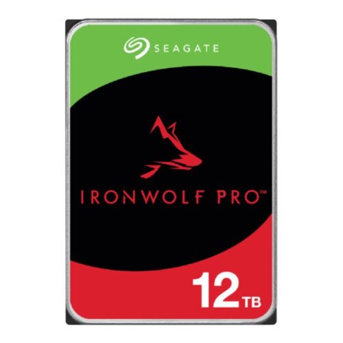 SEAGATE Ironwolf PRO Enterprise NAS HDD 12To 7200rpm 6Gb/s SATA 256Mo cache 8.9cm 3.5p 24×7 for NAS & RAID Rackmount Systeme BLK