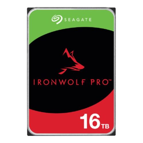 SEAGATE Ironwolf PRO Enterprise NAS HDD 16To 7200rpm 6Gb/s SATA 256Mo cache 8.9cm 3.5p 24×7 for NAS & RAID Rackmount systems BLK