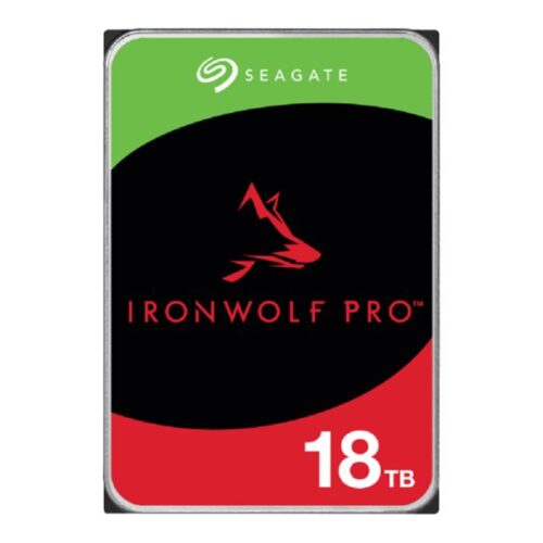 SEAGATE Ironwolf PRO Enterprise NAS HDD 18To 7200rpm 6Gb/s SATA 256Mo cache 8.9cm 3.5p 24×7 for NAS & RAID Rackmount systems BLK