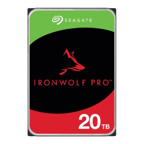 SEAGATE Ironwolf PRO Enterprise NAS HDD 20To 7200rpm 6Gb/s SATA 256Mo cache 8.9cm 3.5p 24×7 for NAS & RAID Rackmount systems BLK