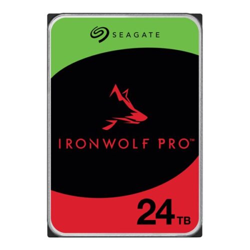 SEAGATE Ironwolf PRO Enterprise NAS HDD 24To 7200tpm 6Gb/s SATA 256Mo cache 8.9cm 3.5p 24×7 for NAS RAID Rackmount systems BL