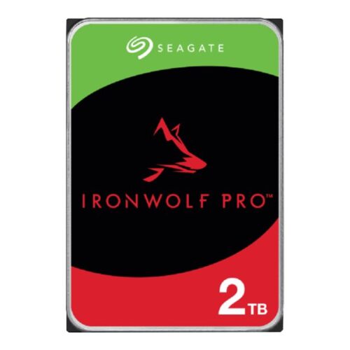 SEAGATE Ironwolf PRO Enterprise NAS HDD 2To 7200rpm 6Gb/s SATA 256Mo cache 8.9cm 3.5p 24×7 for NAS & RAID Rackmount systems BLK