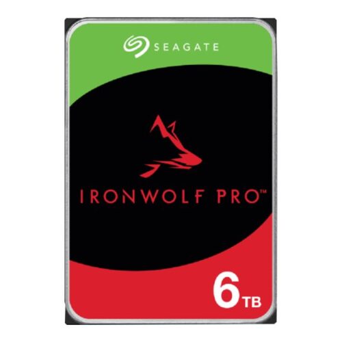 SEAGATE Ironwolf PRO Enterprise NAS HDD 6To 7200rpm 6Gb/s SATA 256Mo cache 8.9cm 3.5p 24×7 for NAS & RAID Rackmount systems BLK