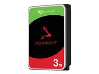 SEAGATE NAS HDD 3TB IronWolf 5400rpm 6Gb/s SATA 256MB cache 3.5inch 24×7 CMR for NAS and RAID rackmount systems BLK