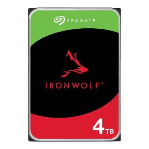 SEAGATE NAS HDD 4TB IronWolf 5400rpm 6Gb/s SATA 256MB cache 3.5inch 24×7 CMR for NAS and RAID rackmount systems BLK