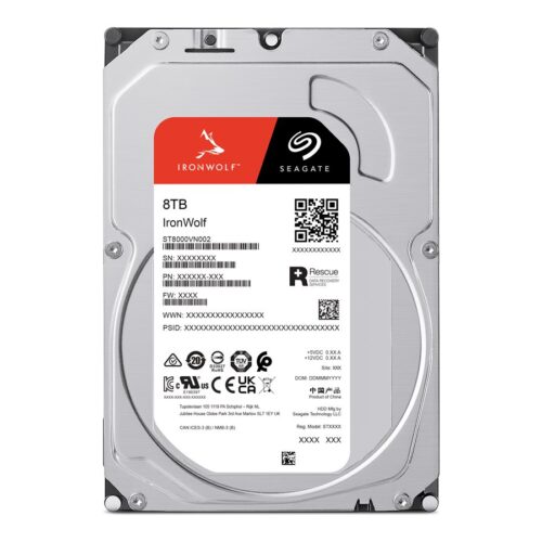 SEAGATE NAS HDD 8To IronWolf 5400rpm 6Gb/s SATA 256Mo cache 3.5p