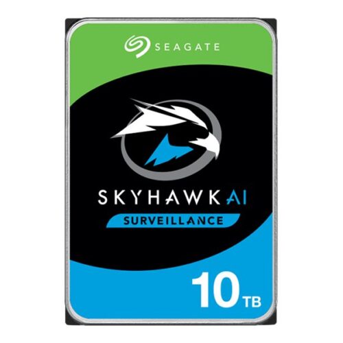 SEAGATE Surveillance AI Skyhawk 10TB HDD SATA 6Gb/s 256Mo cache 8.9cm 3.5p BLK