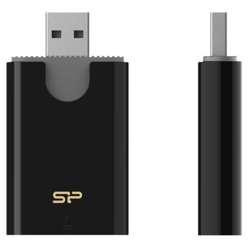 SILICON POWER Combo USB 3.1 Card Reader microSD and SD Black