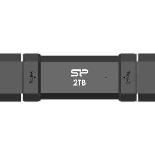 SILICON POWER DS72 250Go USB-A USB-C 1050/850 Mo/s Pendrive Black