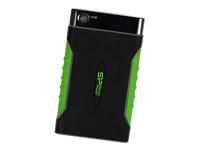 SILICON POWER External HDD Armor A15 2To 2.5p USB 3.2 Black & Green Anti-shock MIL-STD 810F Method 516.5 Procedure IV LED light