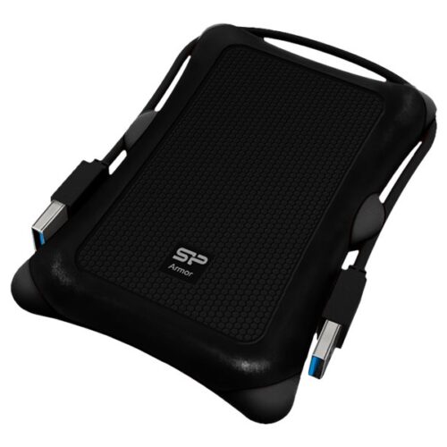 SILICON POWER External HDD Armor A30 1To 2.5p USB 3.2 Anti-shock Black MIL-STD 810F Method 516.5 Procedure IV LED light