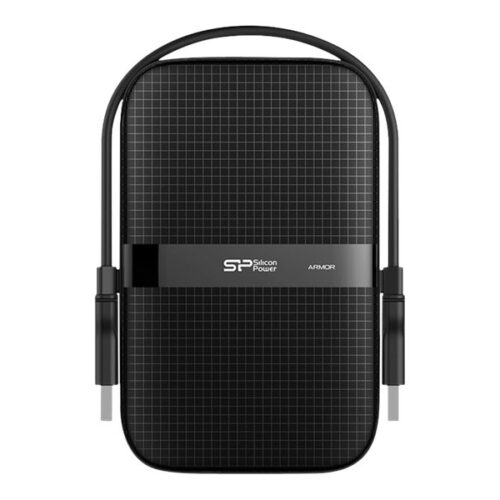 SILICON POWER External HDD Armor A60 4To 2.5p USB 3.2 Black Shockproof MIL-STD 810G Method 516.6 Procedure IV Water-resistant