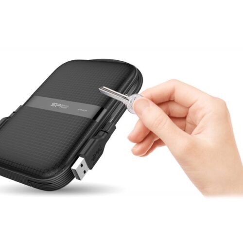 SILICON POWER External HDD Armor A60 5To 2.5p USB 3.2 Black Shockproof MIL-STD 810G Method 516.6 Procedure IV Water-resistant