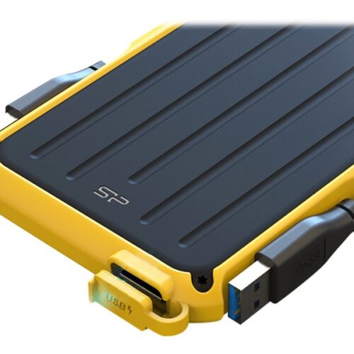 SILICON POWER External HDD Armor A66 2.5p 1To USB 3.2 IPX4 Yellow