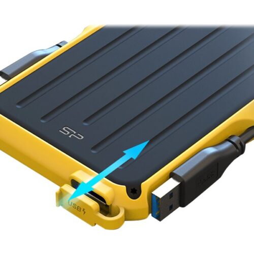 SILICON POWER External HDD Armor A66 2.5p 5To USB 3.2 IPX4 Yellow