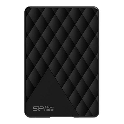 SILICON POWER External HDD Diamond D06 1To 2.5p Black Classic and stylish diamond-check pattern Slim and light-weighted design LED