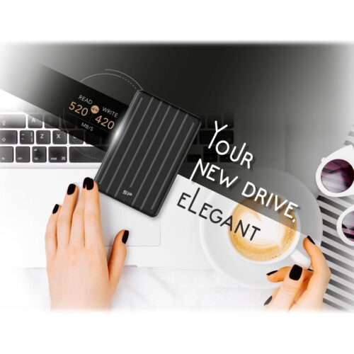SILICON POWER External SSD Bolt B75 Pro 1To USB 3.2 Type-C 520/420 Mo/s