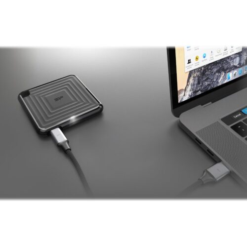 SILICON POWER External SSD PC60 240Go USB 3.2 540/500 Mo/s Black