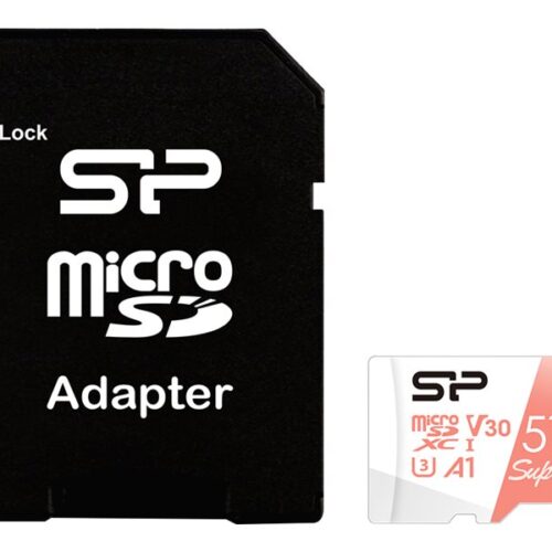 SILICON POWER memory card Superior Micro SDXC 512Go UHS-I A3 V30