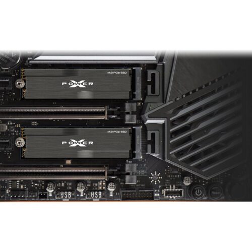 SILICON POWER P34XD80 1To M.2 SSD PCIe Gen3 x4 NVMe 3400/3000 Mo/s heatsink
