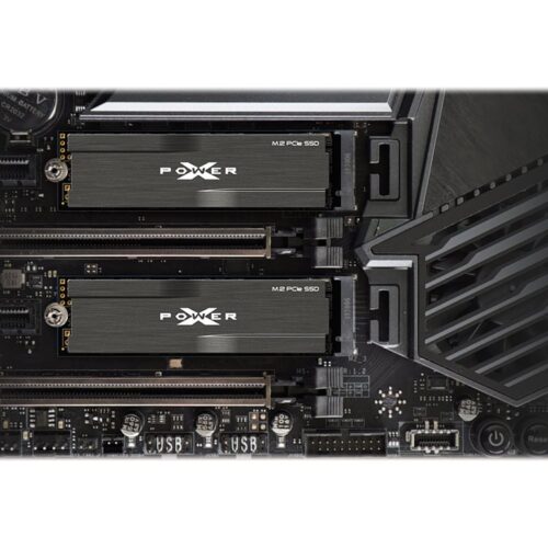 SILICON POWER P34XD80 512Go M.2 SSD PCIe Gen3 x4 NVMe 3400/2300 Mo/s heatsink