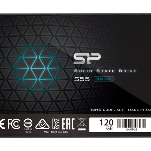 SILICON POWER SSD Slim S55 120Go 2.5p SATA III 6Go/s 550/420 Mo/s