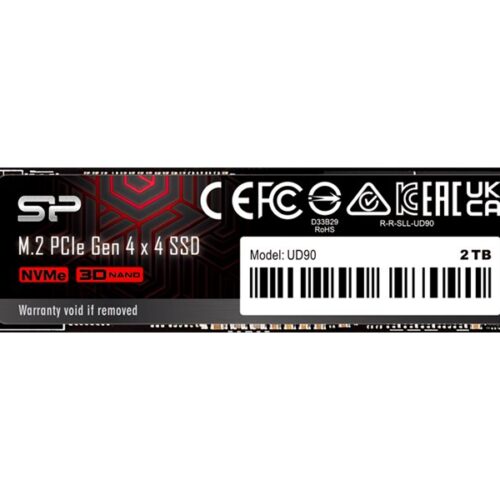 SILICON POWER SSD UD90 4To M.2 PCIe NVMe Gen4x4 NVMe 1.4 5000/4800 Mo/s