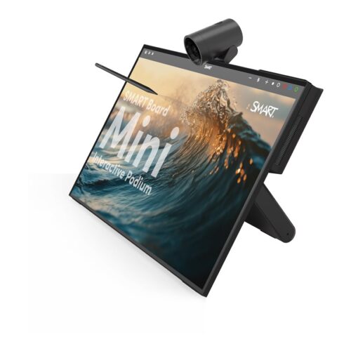 SMART Board Mini 727 Interactive Podium with OPS PC PCMi5 with SMART Meeting Pro Bundle 27p UHD 4K 10 points 16:9 60Hz
