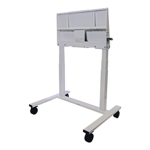 SMART Electric Height Adjustable Floor Stand FSE-500-W UL Listed Non-Locking White