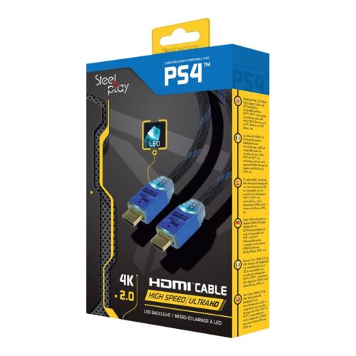 STEELPLAY 4K 2.0 HDMI High Speed Ultra HD LED Cable 2m PS4/PS3