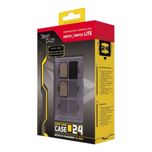 STEELPLAY Boite de Rangement 24 Jeux SWITCH