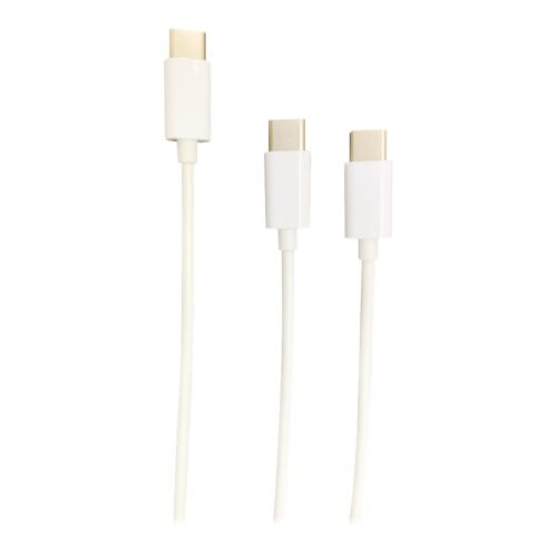 STEELPLAY Cable Dual Play & Charge Pour Manettes Blanc PS5