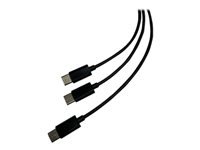 STEELPLAY Cable Dual Play & Charge Pour Manettes Noir PS5