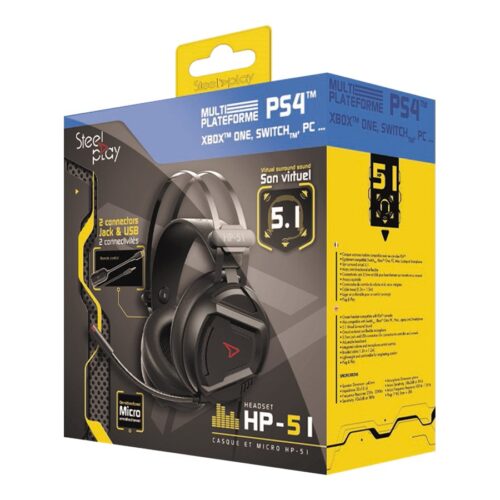 STEELPLAY Casque Filaire Son 5.1 HP51 Noir MULTI