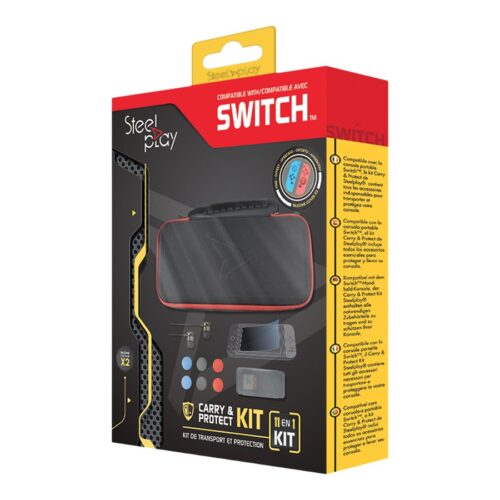 STEELPLAY Kit Carry & Protect 11 en 1 SWITCH + 2 Housses Manettes Offertes