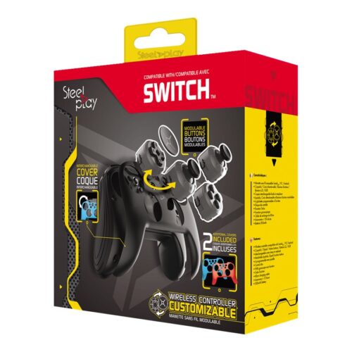 STEELPLAY Manette Sans-Fil Modulable avec 2 Coques SWITCH