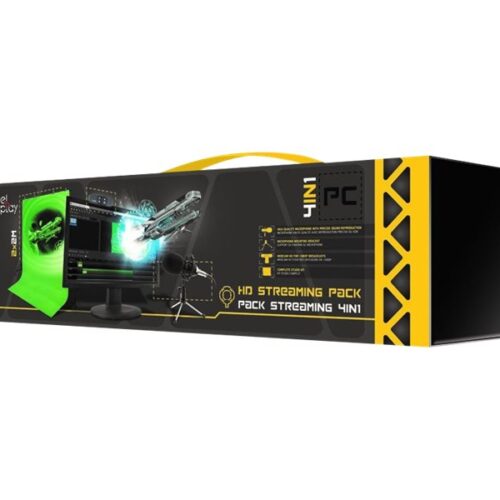 STEELPLAY Pro HD Streamers 4 en 1 Pack Micro+Wecam+Fond Vert+Trepieds x2