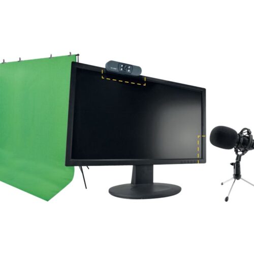 STEELPLAY Pro HD Streamers 4 en 1 Pack Micro+Wecam+Fond Vert+Trepieds x2
