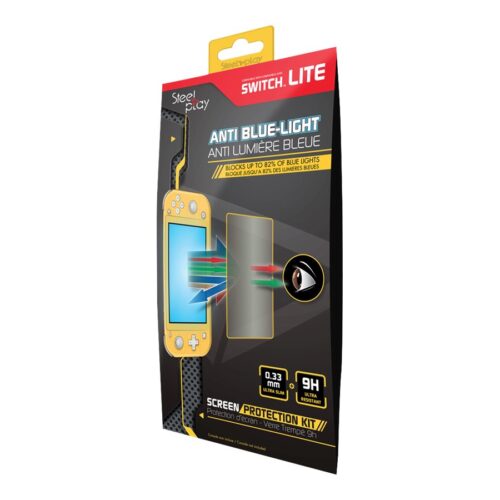 STEELPLAY Verre Protection Ecran 9H Anti Lumiere Bleue SWITCH LITE
