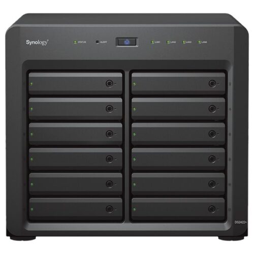 SYNOLOGY DS2422+ DiskStation AMD Ryzen Embedded V1500B compact 12-Bay desktop NAS QUAD CORE 4Go RAM